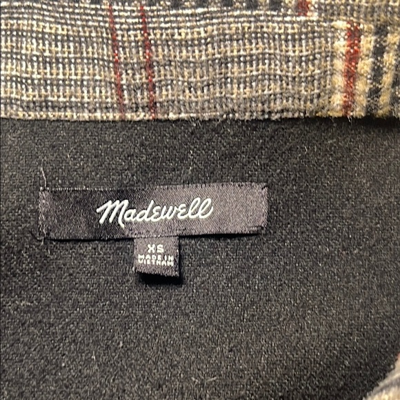 Madewell Plaid Shacket.  Size XS - Picture 2 of 9